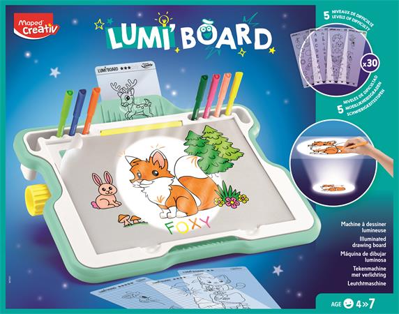 Kreatív készségfejlesztő rajzkészlet, MAPED CREATIV "Lumi Board"